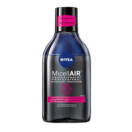 Мицеллярная вода для снятия водостойкого макияжа Nivea Micellair Skin Breathe Professional, 400 мл