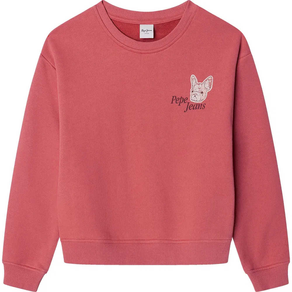 Детский свитшот для девочек с принтом Penelope Pepe jeans, Pink