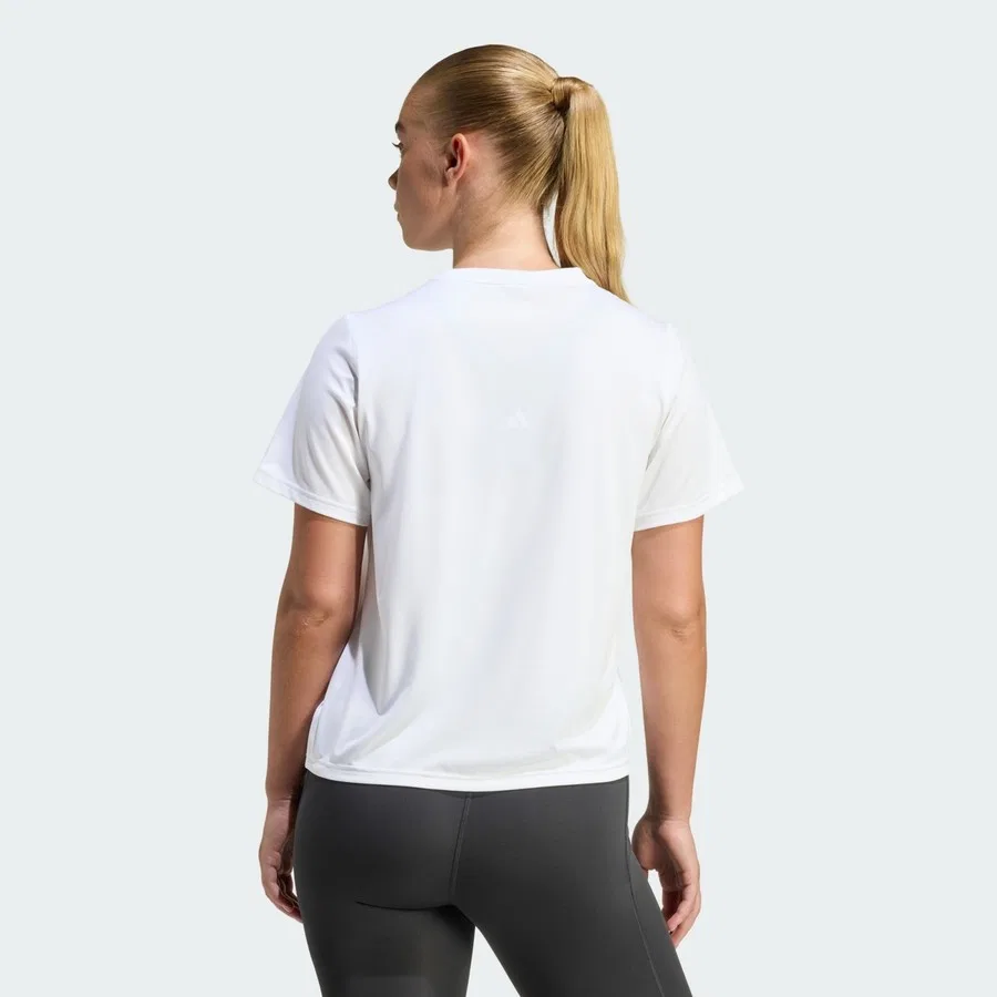 Футболка с круглым вырезом Performance Workout Essentials, adidas, Белый — фото 2