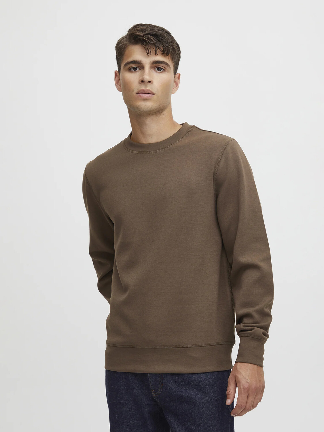 

Толстовка CASUAL FRIDAY Basic Langarm Rundhals Pullover CFSebastian, коричневый