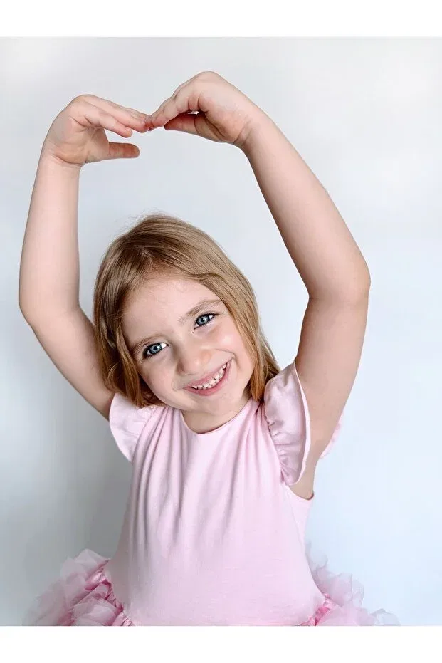 Детское платье для девочек с коротким рукавом Linola Baby Kids, Pink — фото 3