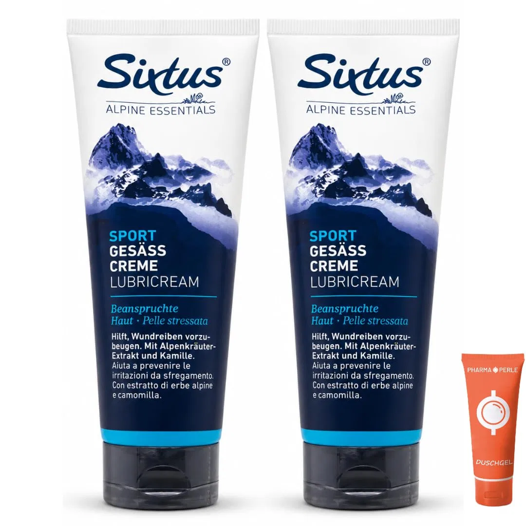Крем для тела Sixtus Sport Gesäß Creme, PHARMA PERLE, набор 2 шт, 125 мл