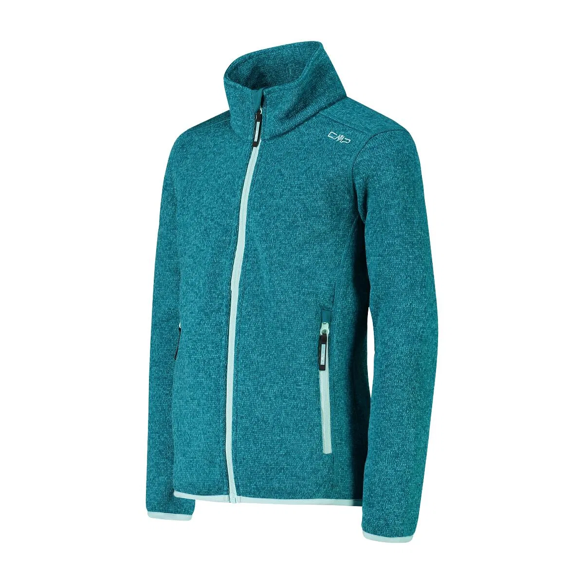 Детская флисовая куртка Knit-Tech CMP, Цвет Turkis Pastellblau Weiss — фото 3