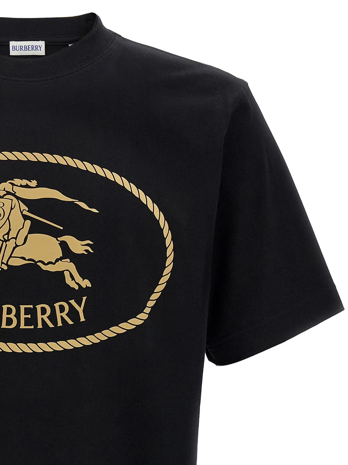 Футболка Knight Stamp BURBERRY, черный — фото 3