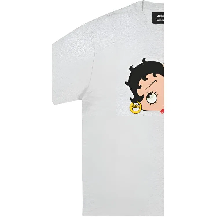 Детская футболка унисекс с принтом Betty Boop PALACE, Gray — фото 4