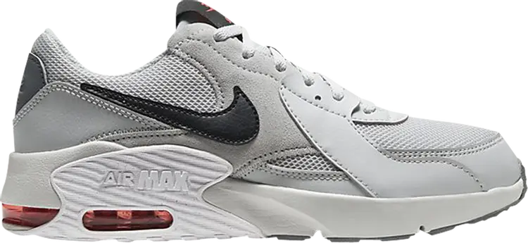 Кроссовки Nike Air Max Excee GS 'Grey Fog Track Red', серый — фото 2
