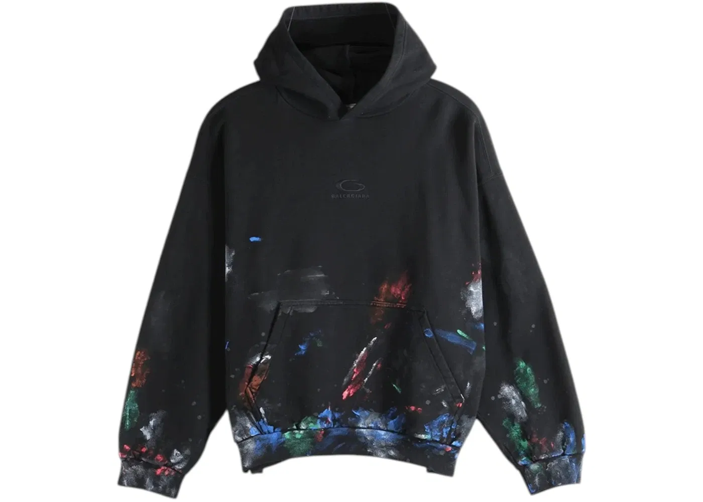 Мужской худи Oversize Fit Balenciaga, Black