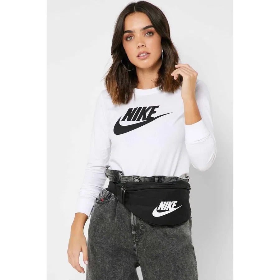 Женский лонгслив Nike NSW TEE ESSNTL LS ICON FTR, Разноцветный — фото 2