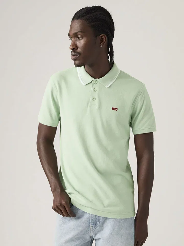 Поло с коротким рукавом Levi'S, зеленый