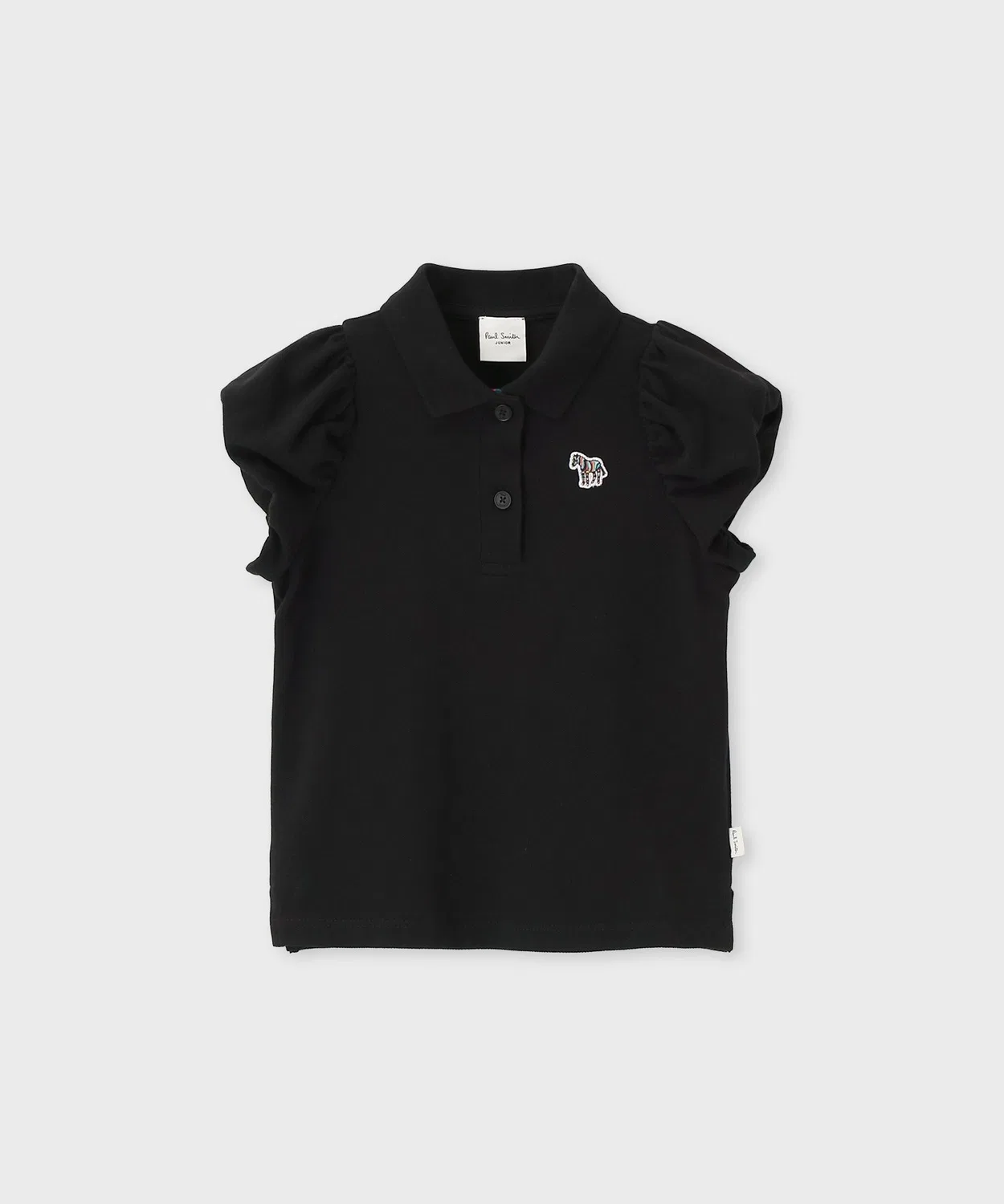 Детская футболка-поло с длинным рукавомдля девочек Paul Smith Junior, Black