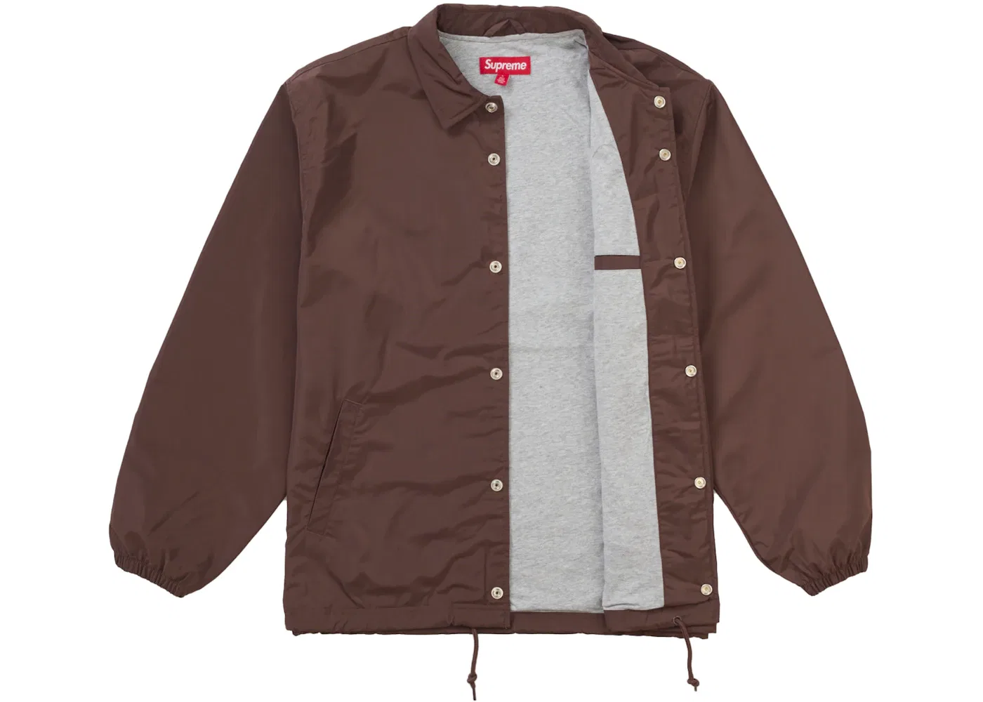 Мужская куртка-тренч с длинным рукавом Supreme Crest Coaches Jacket Supreme, Brown — фото 3