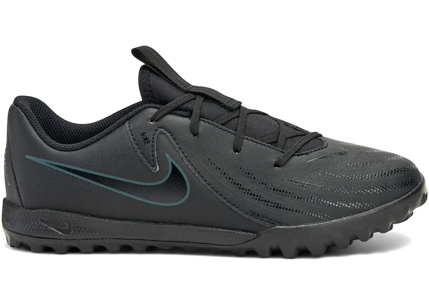 Детские футбольные бутсы с покрытием для жесткого поля Phantom GX 2 Academy TF Nike, Black/Deep Jungle/Black