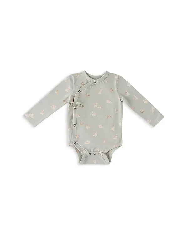 Детский комбинезон-кимоно с принтом The Littles Long Sleeved Kimono One Piece Printed Bodysuit Pehr, Hoppybun