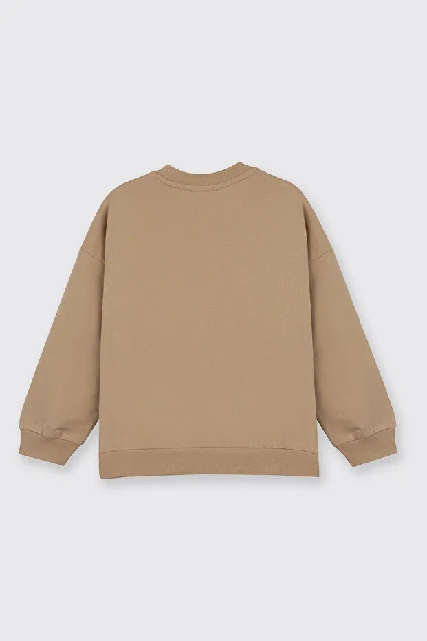 Детская толстовка для мальчиков с длинным рукавом Panço, Beige — фото 3
