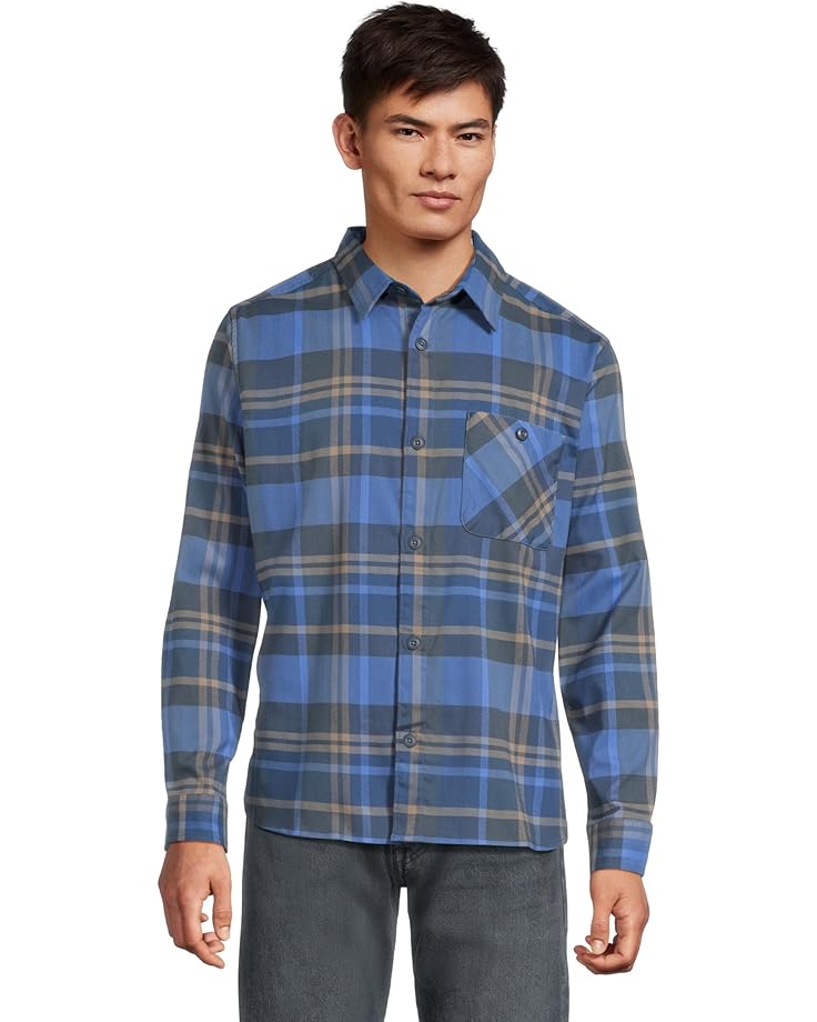 

Мужская футболка с длинным рукавом Mountain Hardwear Voyager One, Moon Blue Amsterdam Plaid, Синий, Мужская футболка с длинным рукавом Mountain Hardwear Voyager One, Moon Blue Amsterdam Plaid