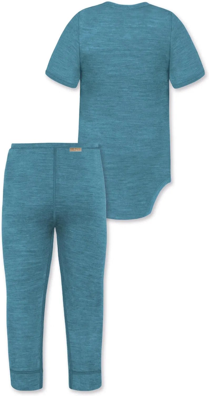 Боди-комбинезон с коротким рукавом и штаны комплект Tihoi Tutira Normani Outdoor Sports, синий — фото 2