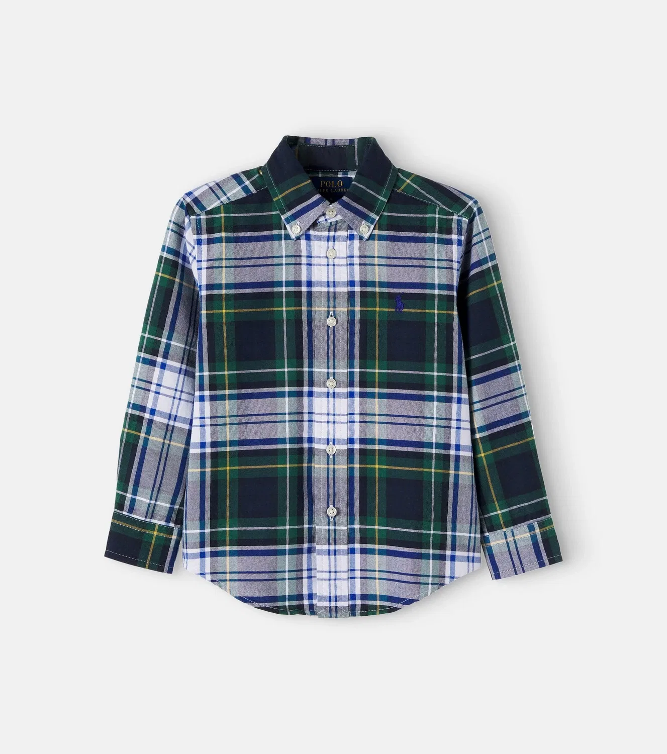 Рубашка в клетку Polo Ralph Lauren Kids, зеленый