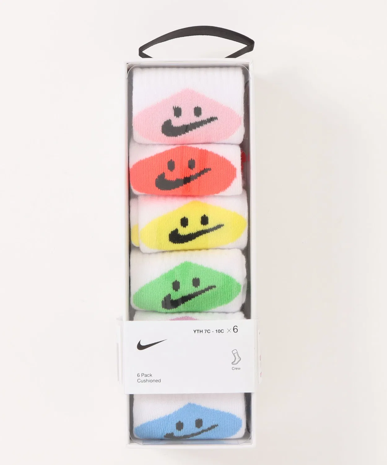Носки детские Nike Smiley Crew, 6 пар, мультицвет