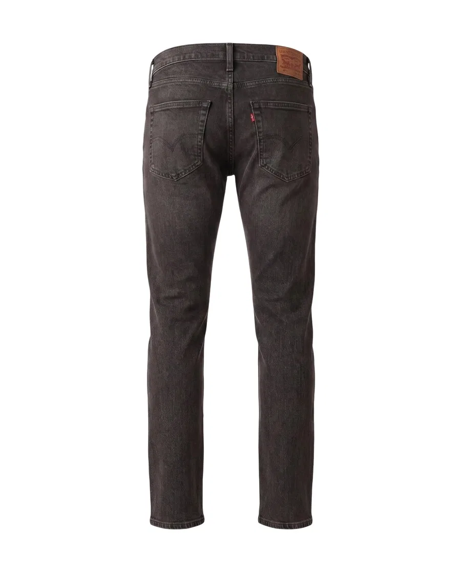Джинсы LEVI'S Tapered Jeans '512 Slim Taper' из черного денима — фото 3