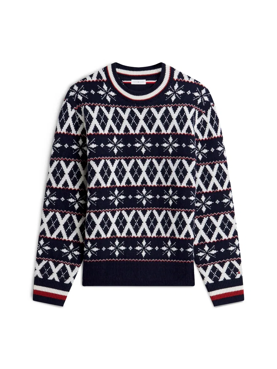 Свитер TOMMY HILFIGER темно-синего цвета