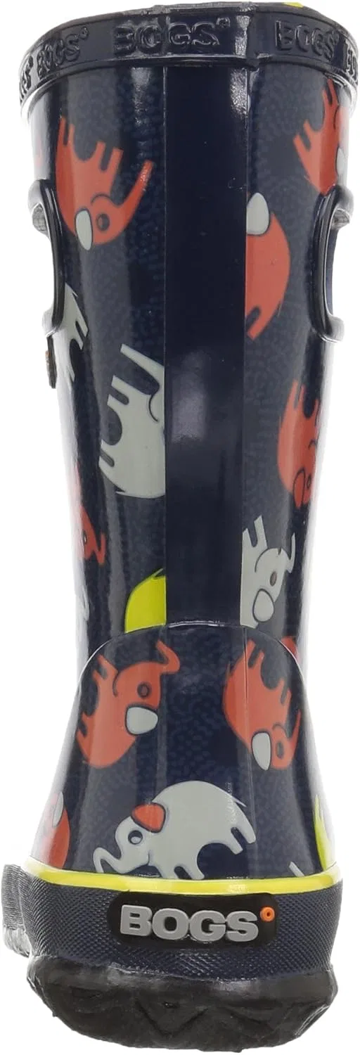 Детские резиновые сапоги для мальчиков и девочек Skipper BOGS, Elephants Print/Dark Blue/Multi — фото 3