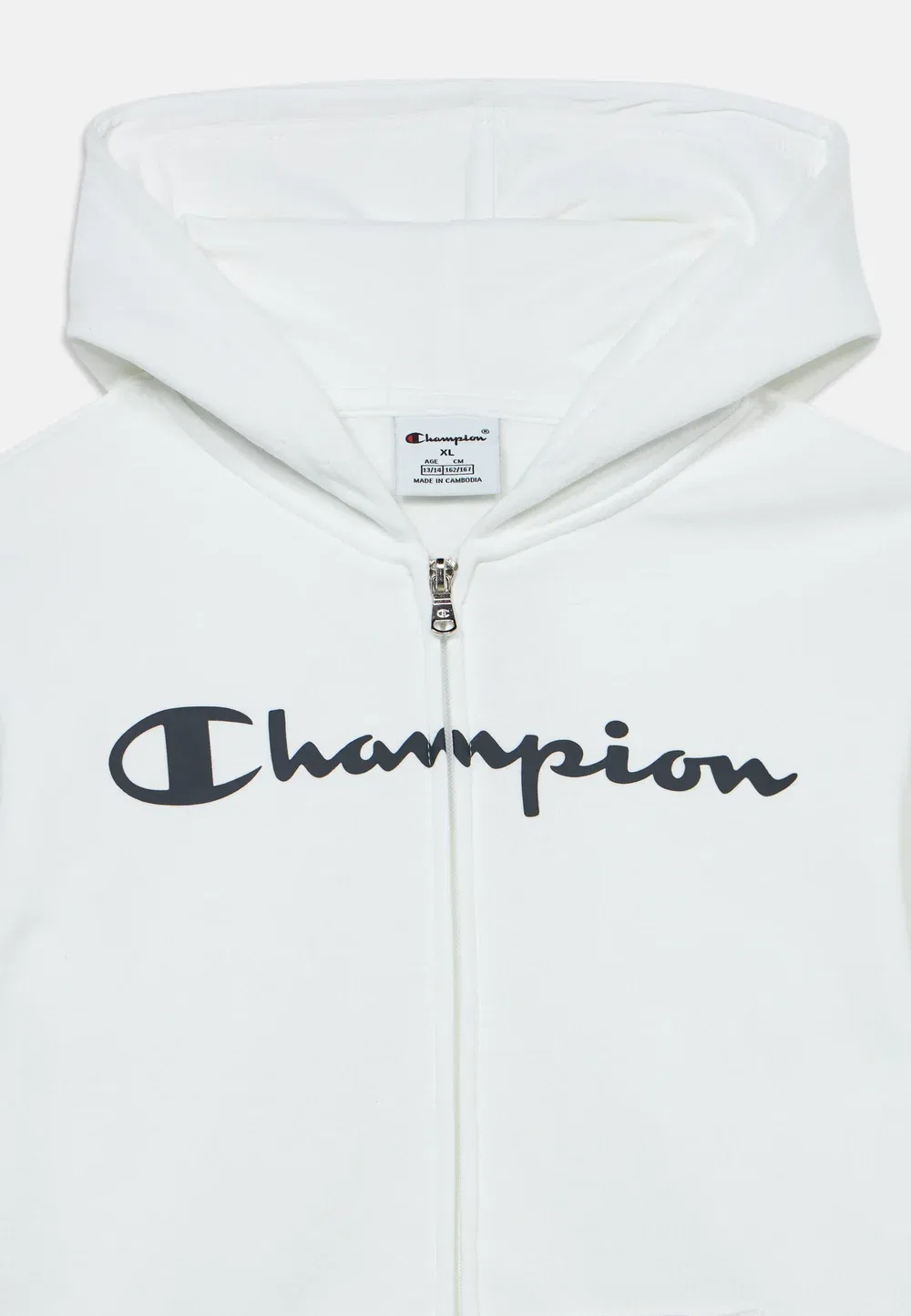 Спортивная толстовка на молнии, стандартный крой, унисекс - свитшот на молнии Champion, White — фото 3