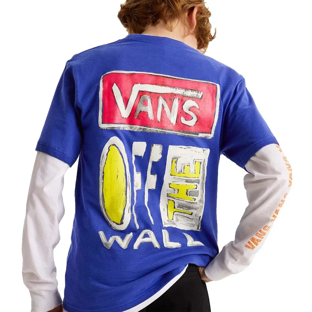 Футболка Vans On Canvas, синий — фото 4