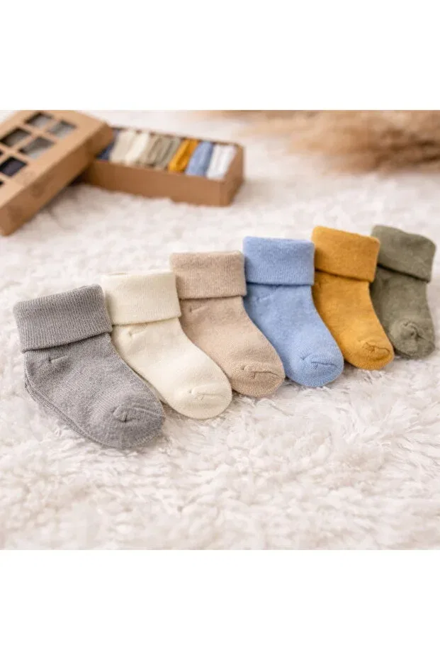 Детский комплект носков хлопковый Basics Happy Baby Butik, Blue Multicolor — фото 2