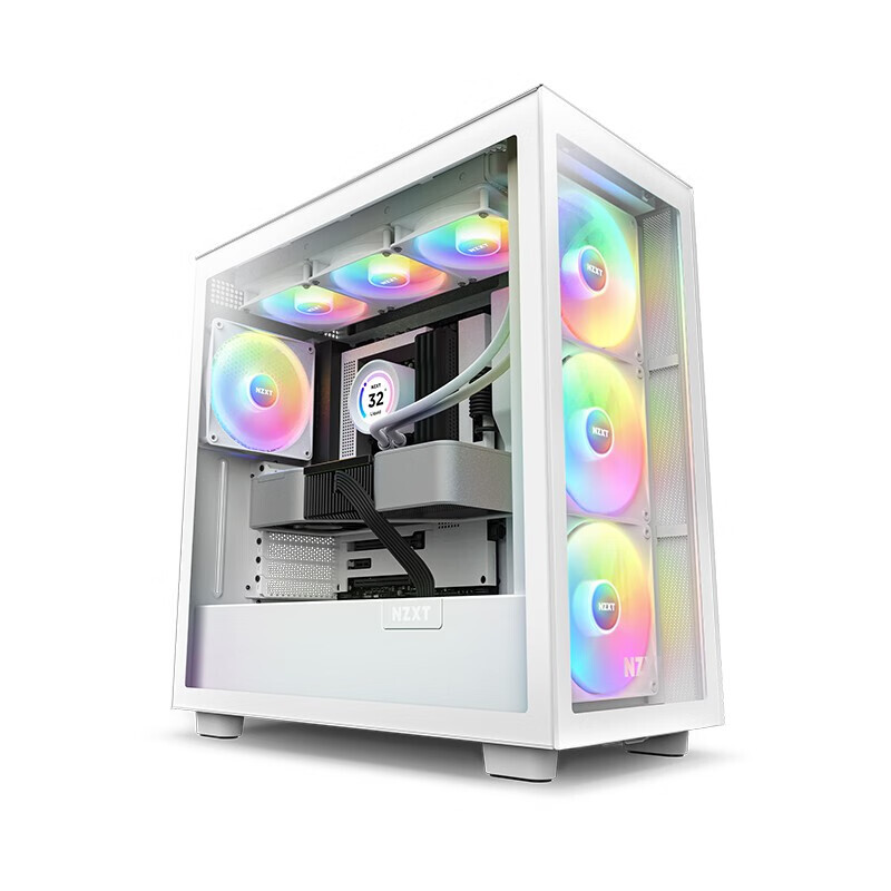 

Корпус NZXT H7 Elite 2023, Mid Tower, белый