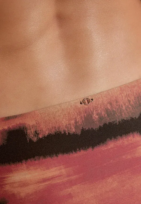 Бикини нижняя часть дышащая Bikinio apatine dalis Next Brown Black Tiedye, черный/коричневый — фото 2
