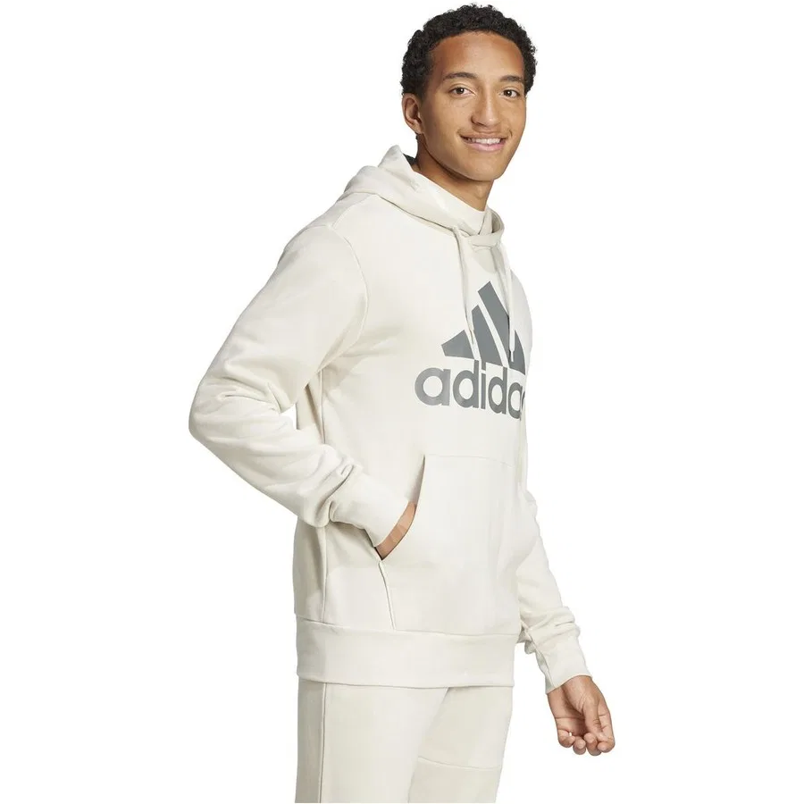 Свитшот спортивный с капюшоном adidas M Bl Ft Hd IY8992, Бежевый — фото 2