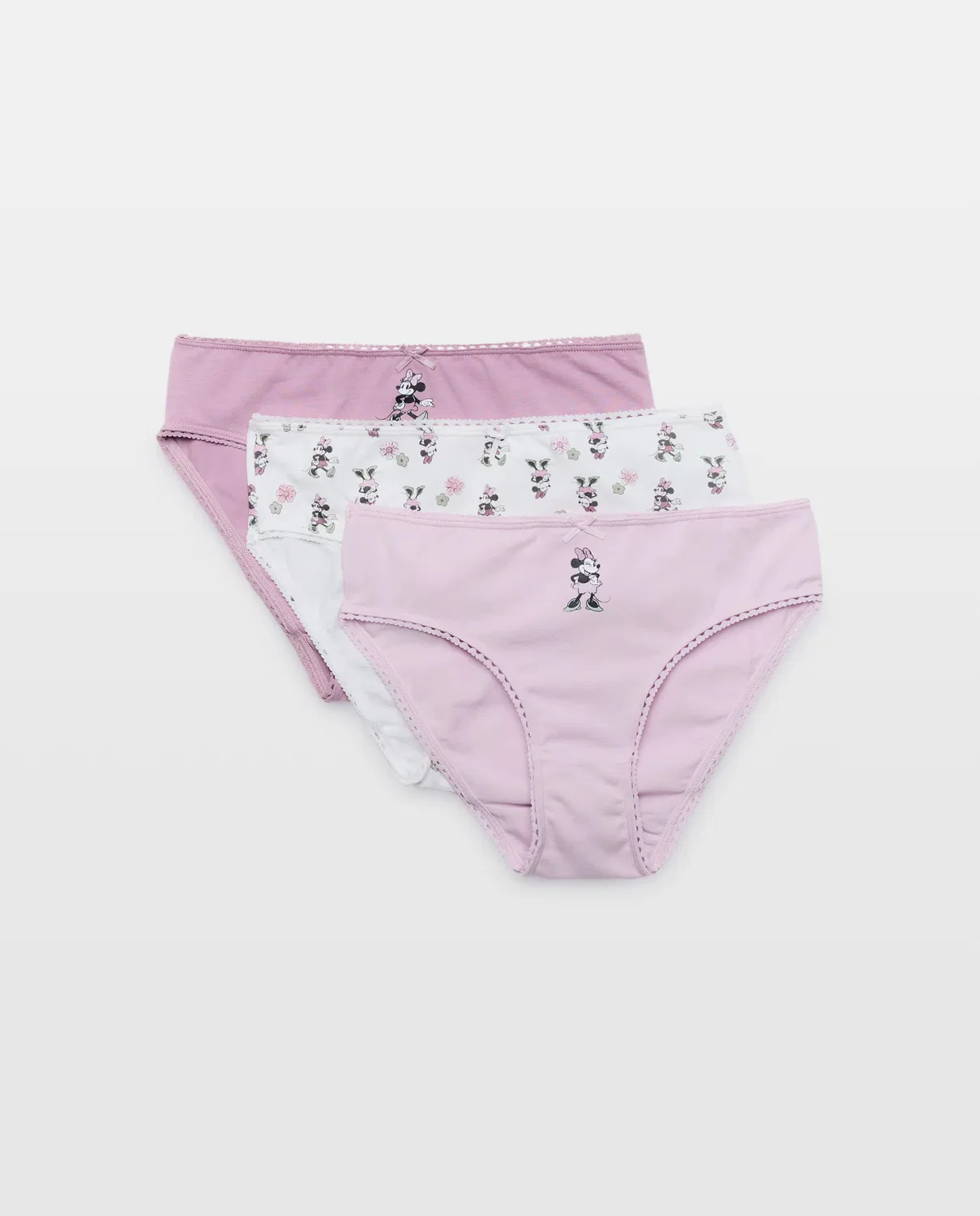 Набор с принтом, 92 см, комплект из 3 шт., Bragas Multicolor Minnie, Cotton Juice, мультиколор