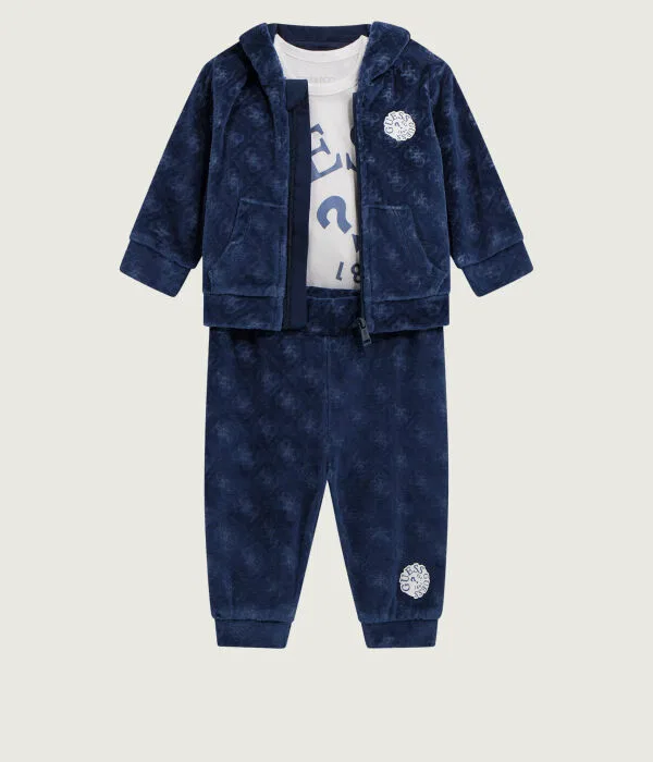 Детский комплект для мальчиков из органического хлопка Completo Guess, Blu Marino — фото 2