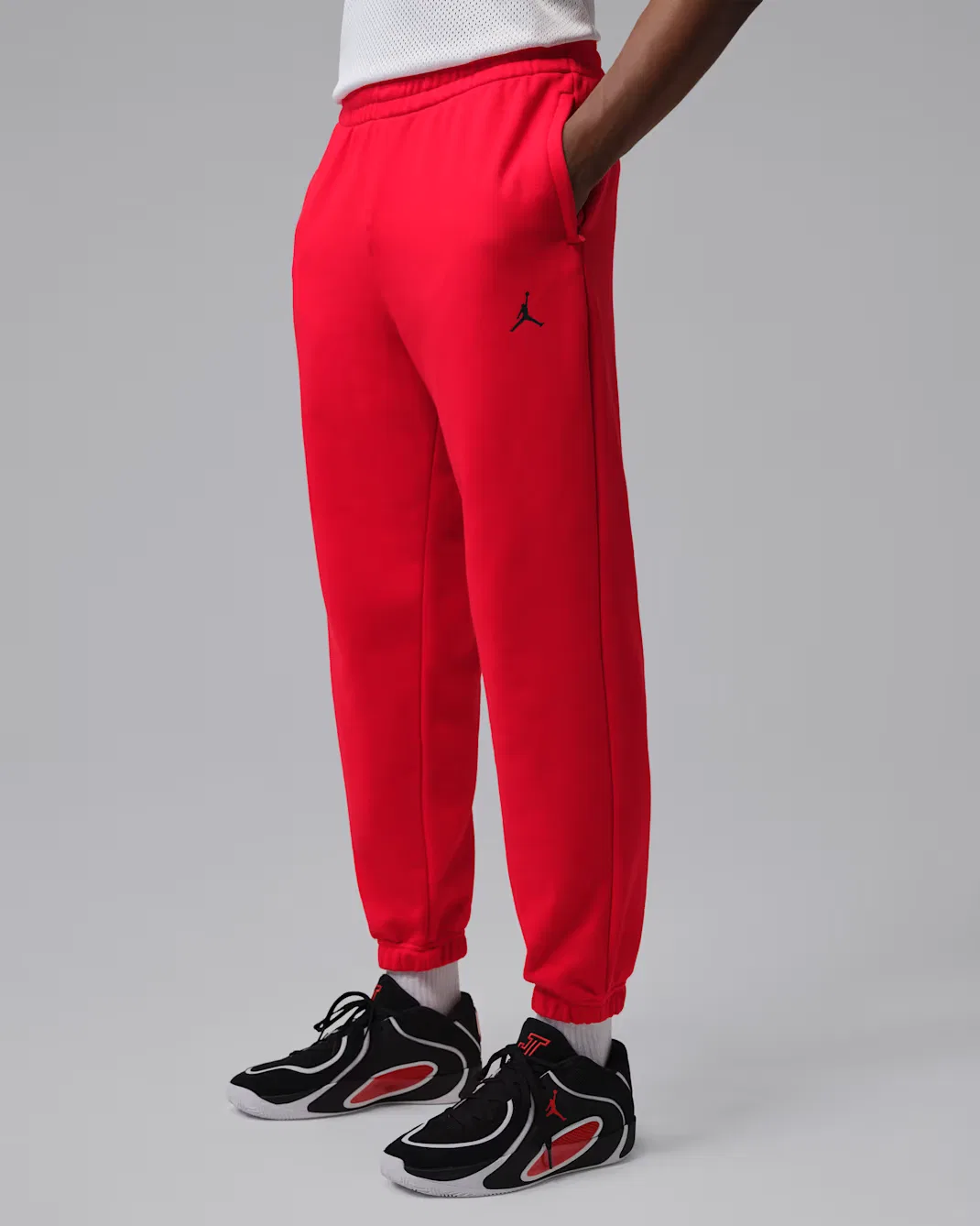 Мужские флисовые брюки Dri-FIT Jordan Sport Crossover, University Red