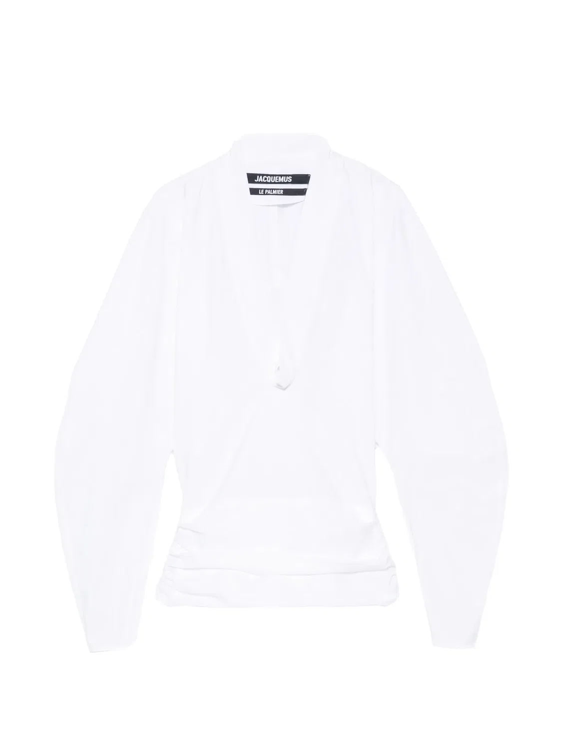 Блузка Colombe с V-образным вырезом Jacquemus, белый
