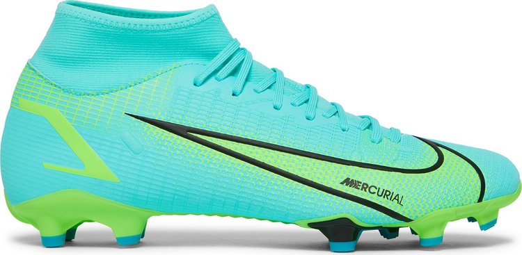 Бутсы Nike Mercurial Superfly 8 Academy MG 'Dynamic Turquoise Lime Glow', синий - фото