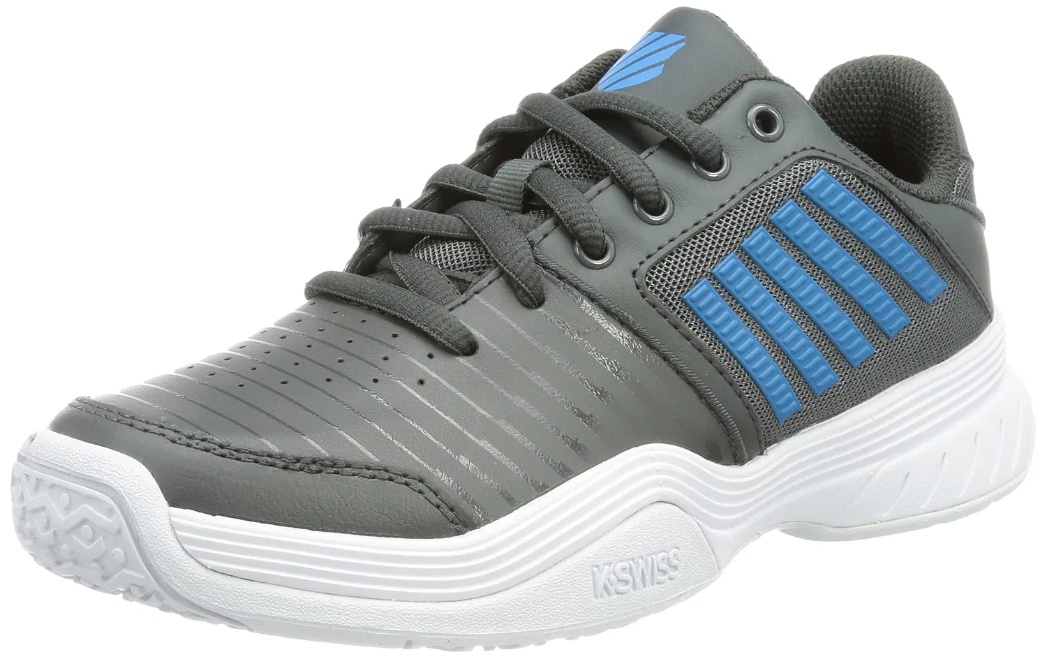 Детские теннисные туфли для девочек с кроссовками Court Express Omni K-Swiss, Dark Shadow White Swedish Blue