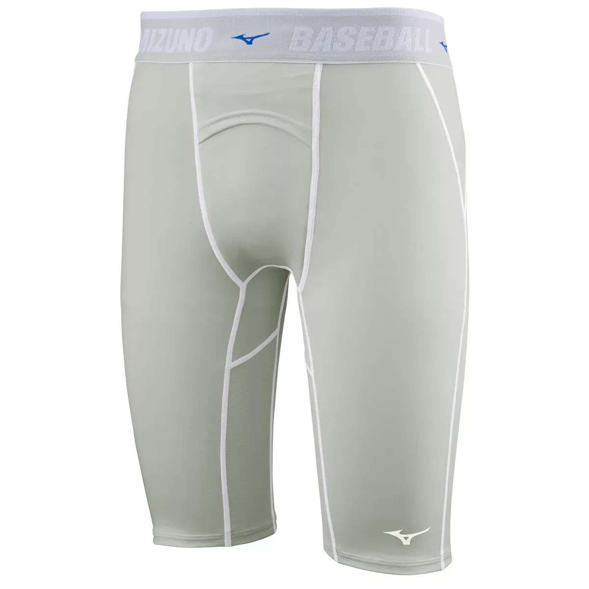 Детские компрессионные шорты для бейсбола с карманом для чашки Mizuno, Grey