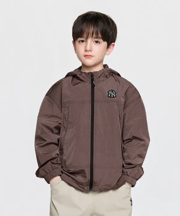 Ветровка Street Check Ripstop, NY, Mlb Kids, коричневый — фото 4