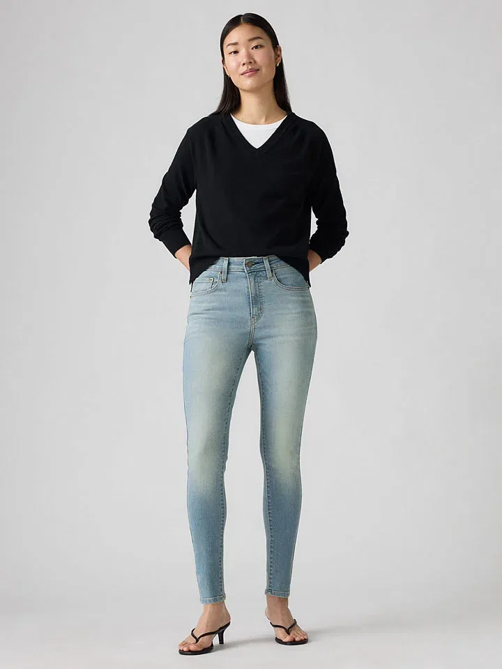 Женские джинсы скинни Levi's, Light Blue — фото 2