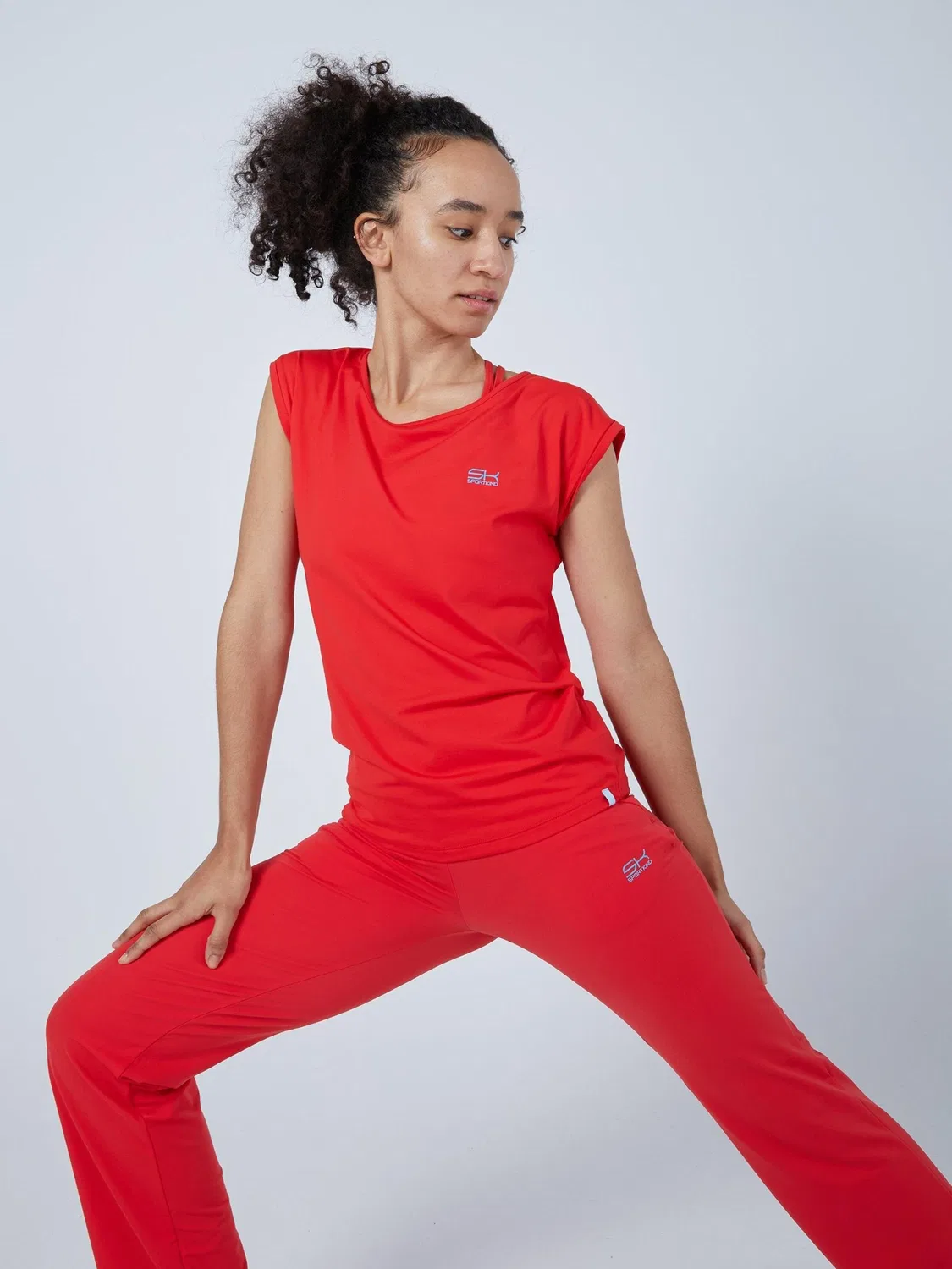 Спортивная футболка Sportkind Performance красного цвета — фото 4