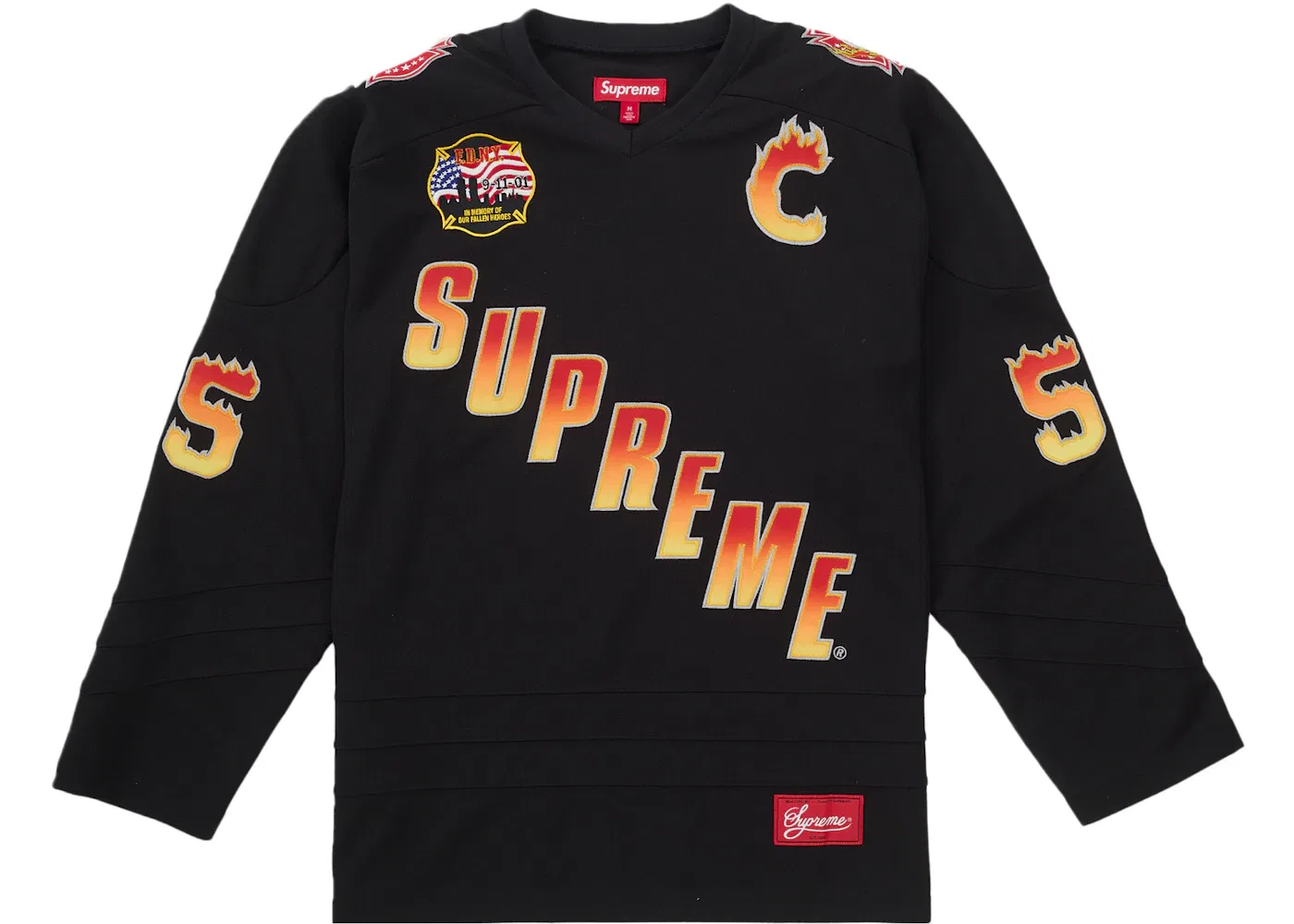 Мужская хоккейная джерси с панельным кроем FDNY Hockey Jersey Supreme, черный
