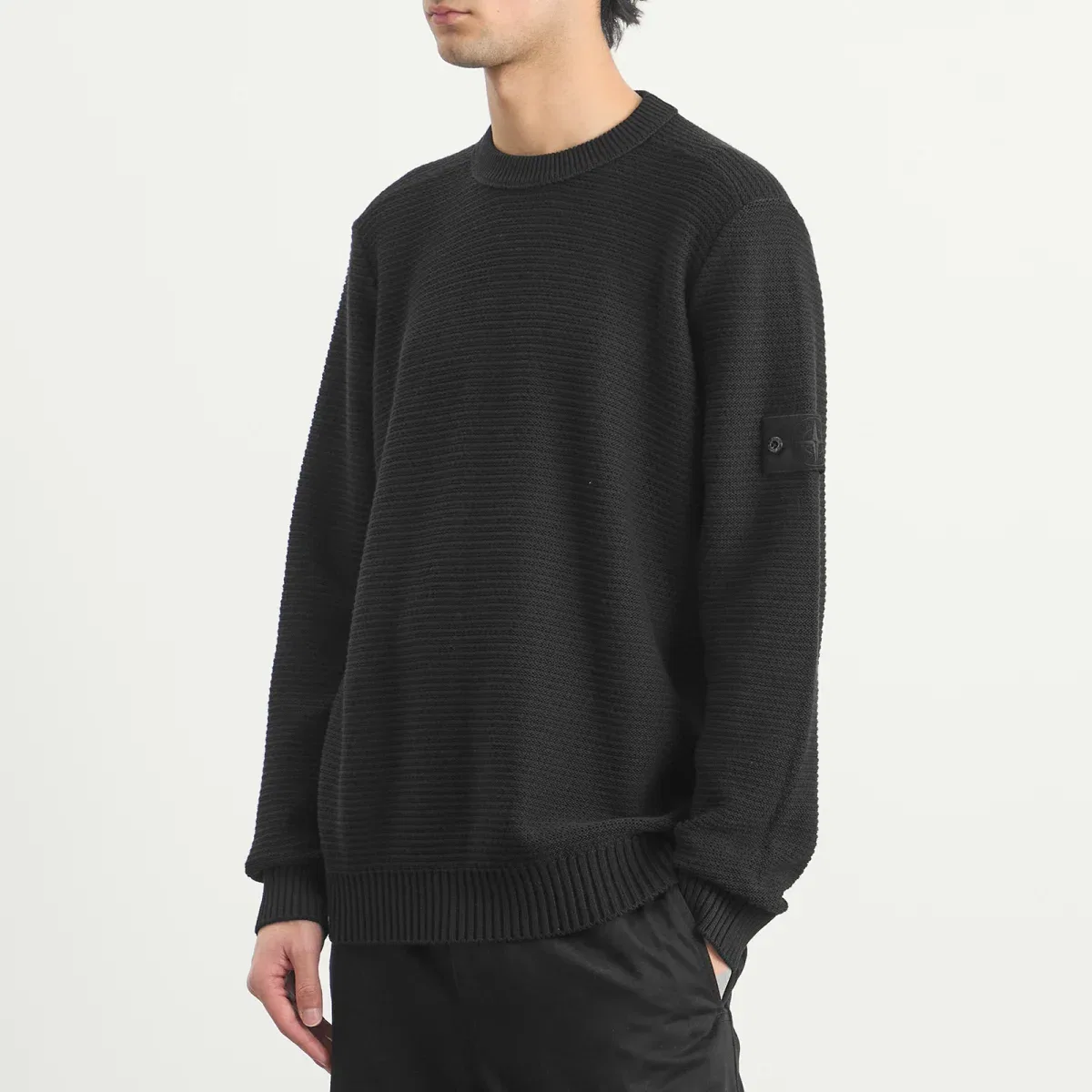 Джемпер из хлопка и кашемира Ghost Cotton Cashmere Knit Jumper Stone Island, Black — фото 2