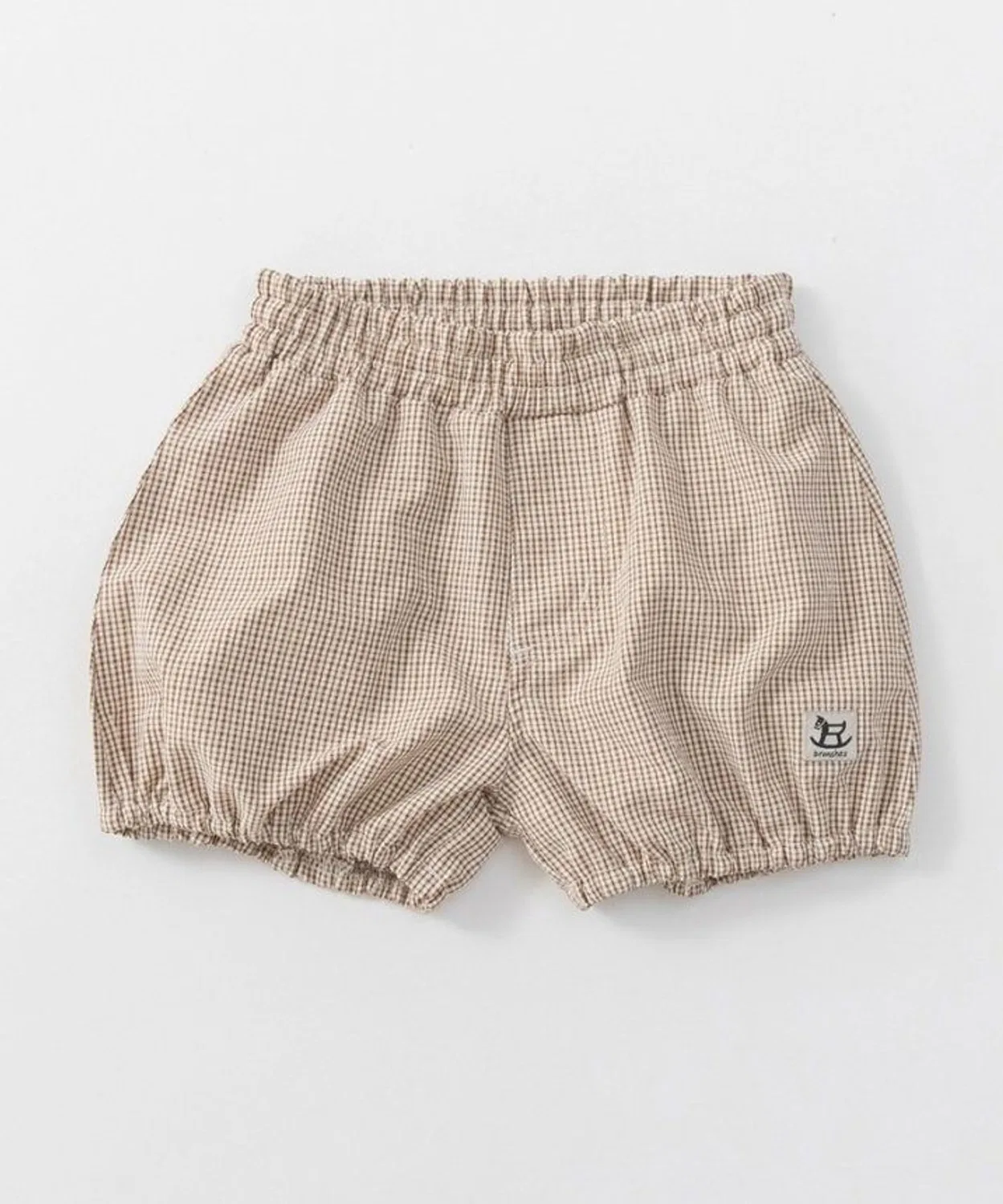 Детские шорты с принтом в клетку Branshes, Brown