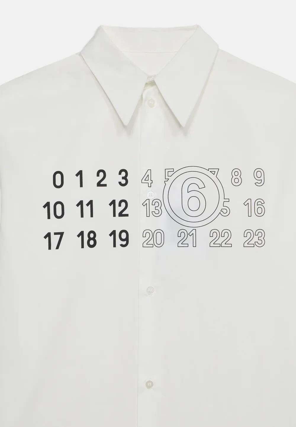 Унисекс - рубашка Mm6 Maison Margiela, White — фото 3