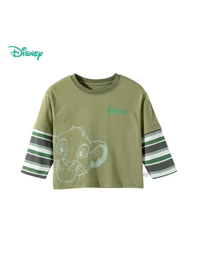 Лонгслив с принтом Lion King Disney, зеленый — фото 2