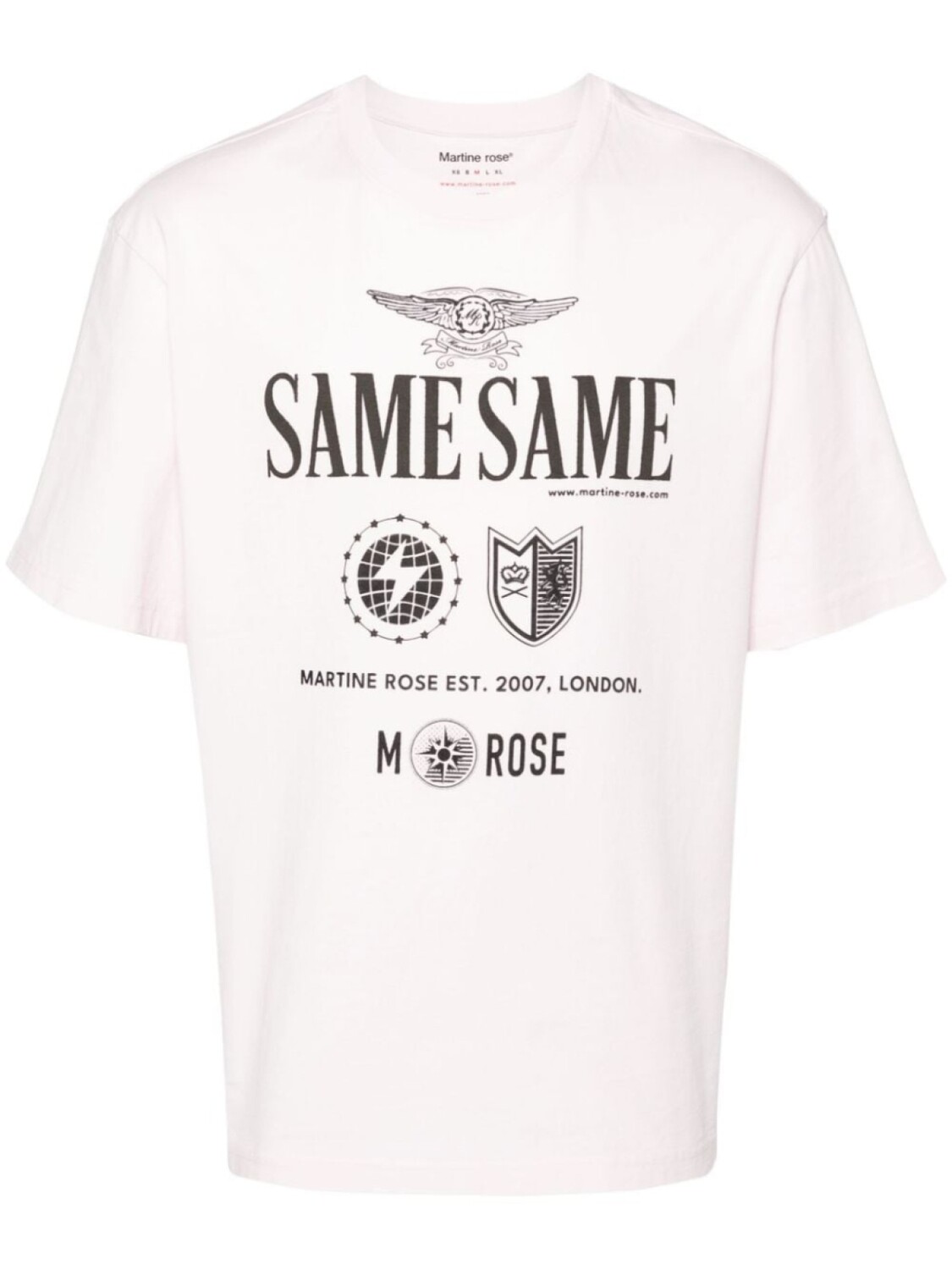 

Martine Rose футболка с графичным принтом, розовый