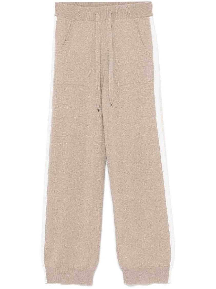 

Прямые спортивные брюки на шнурке Lorena Antoniazzi, Neutrals