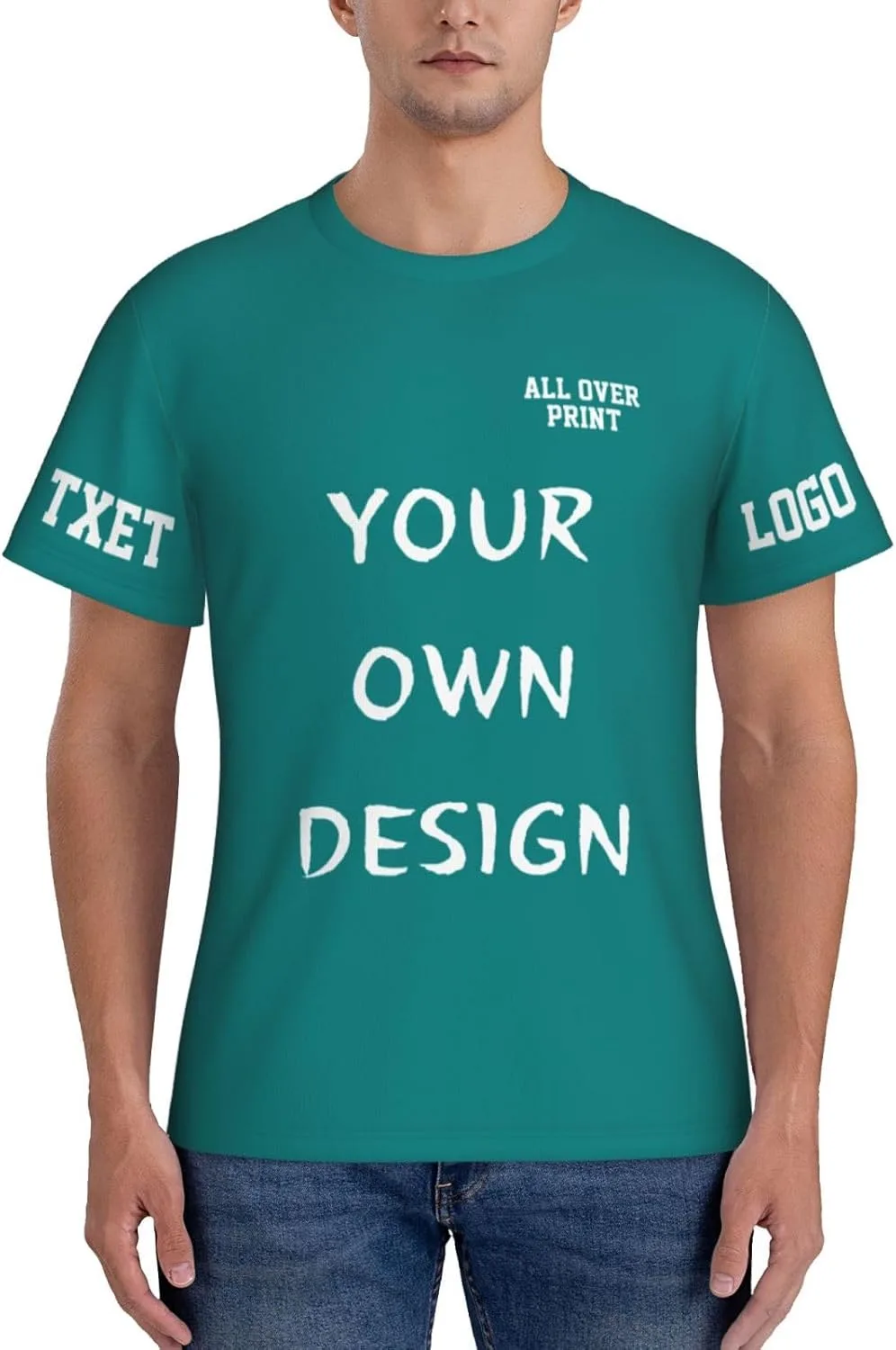 

Футболка с принтом и логотипом