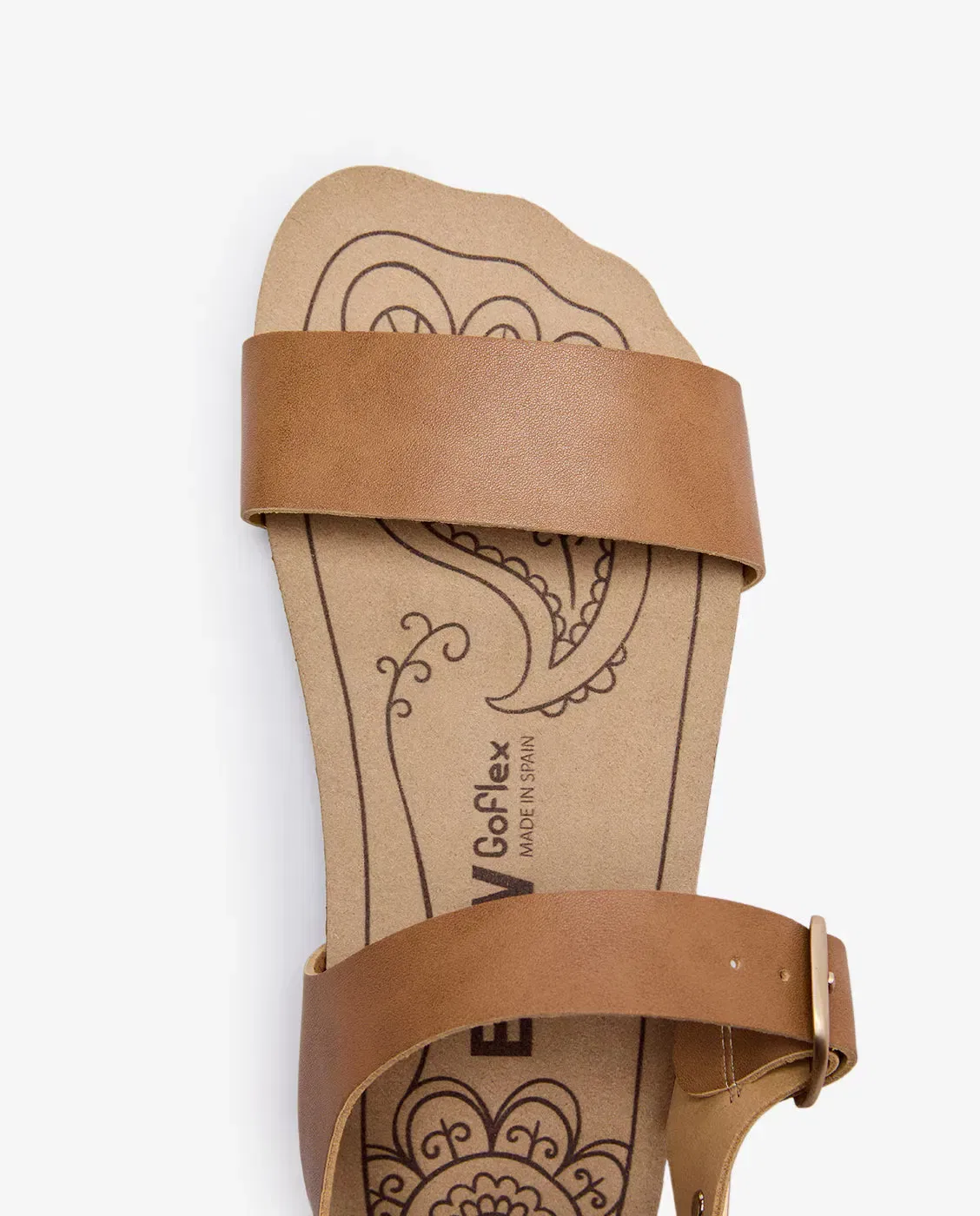 Детские сандалии для девочек без каблука Barefoot GoFlex Conguitos, Marrón — фото 4